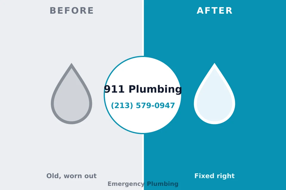 Before and after: plumbing company South Kensington, MD